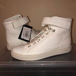 GIORGIO ARMANI White High Top Sneakers NWT